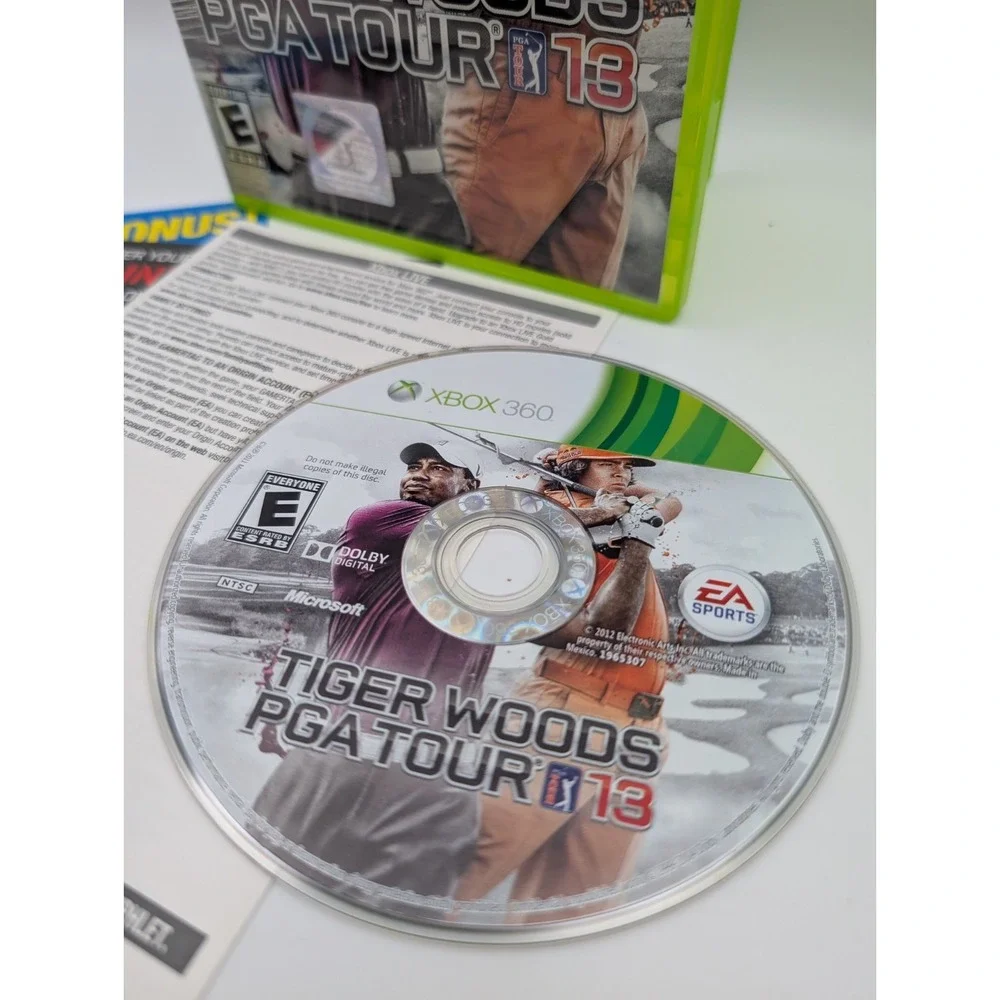 Tiger Woods PGA Tour 13 Xbox 360 Game - Complete, Sports Golf 2012 Near Mint